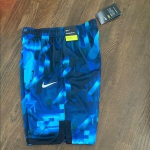 New Nike Dynamic Blue Patterned Shorts